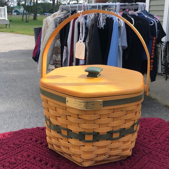 Longaberger Other - Longaberger 1997 Christmas Collection Snowflake Basket